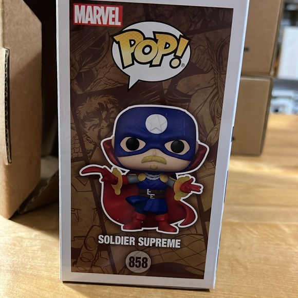 NEW IN BOX FunkoPop: Infinity Warps Soldier Supreme (858) - Picture 3 of 7